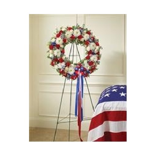 Standing Patriotic Veteran Wreath