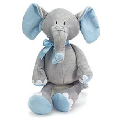 Gray Baby Boy Elephant Plush