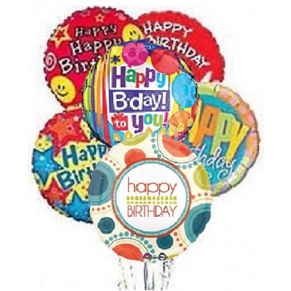 "Happy Birthday" Balloon Bouquet