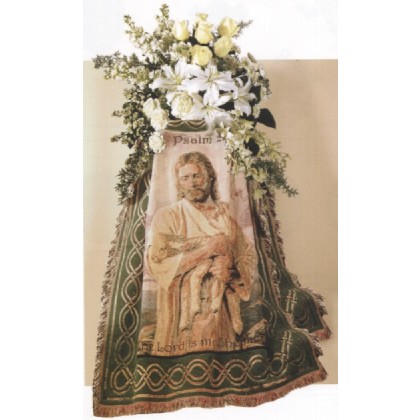 Our "Peaceful Place" Keepsake Throw Standing Spray