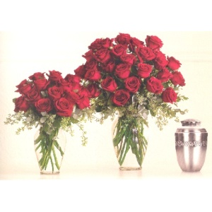 Timeless Rose Vased Tribute