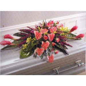 Tropical Tapestry Casket Cover