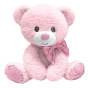 PLUSH BABY TUMBLES PINK BEAR