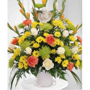 Angel Funeral Basket