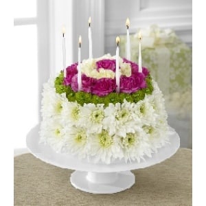 A Birthday Flower Cake