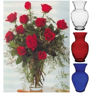 An Honorable “Dazzling Dozen” Rose Arrangement