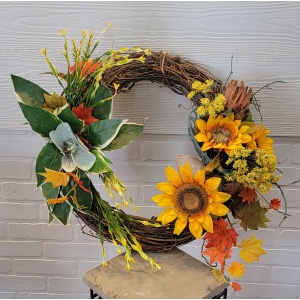 Golden Harvest Wreath